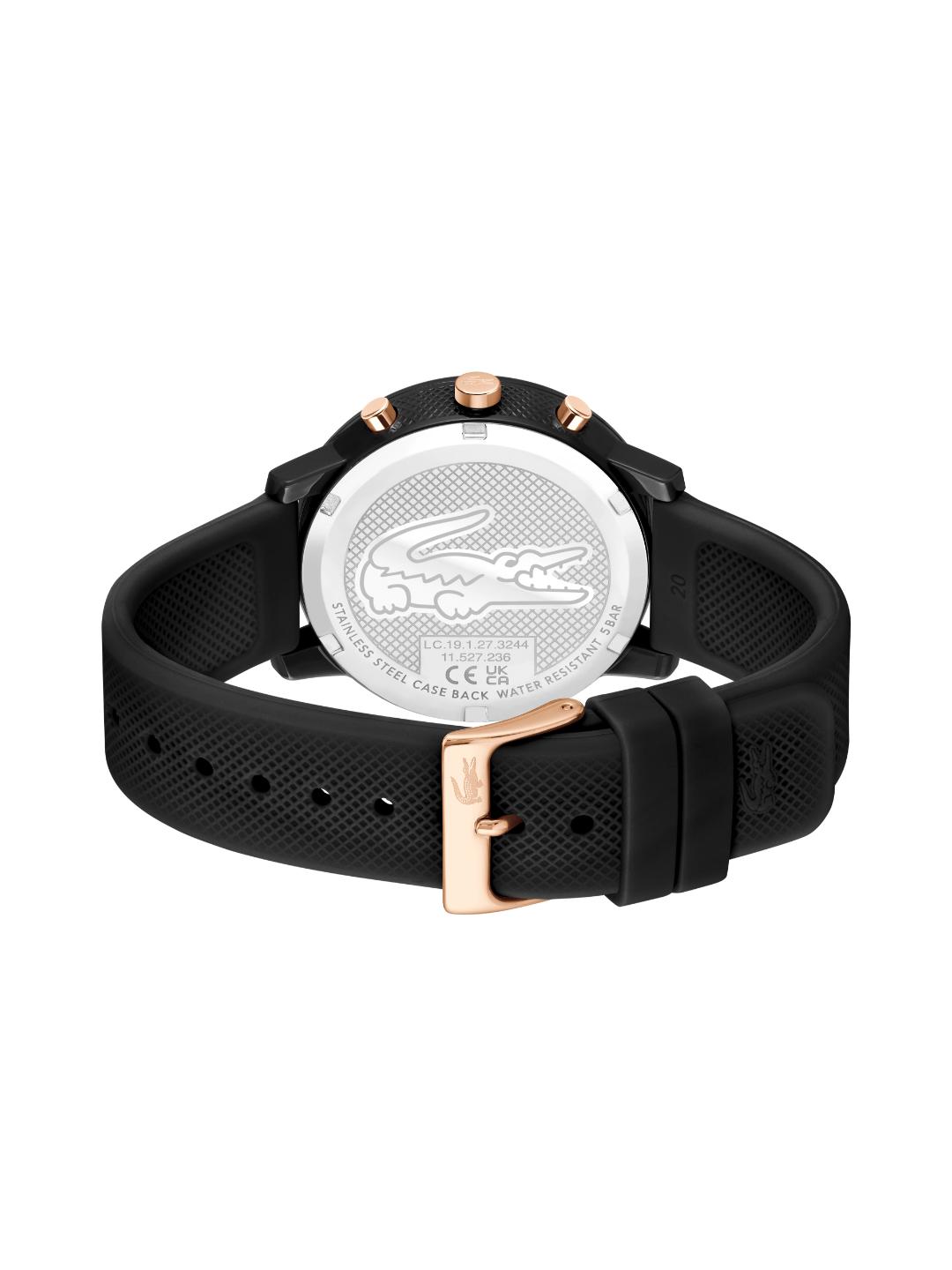 Lacoste 12.12 Chrono Fashion Black 43 mm Dial Men Watch 2011247