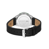 Lacoste Men 40 mm Quartz Analog Green Dial Black Synthetic Leather Strap Watch 2011292