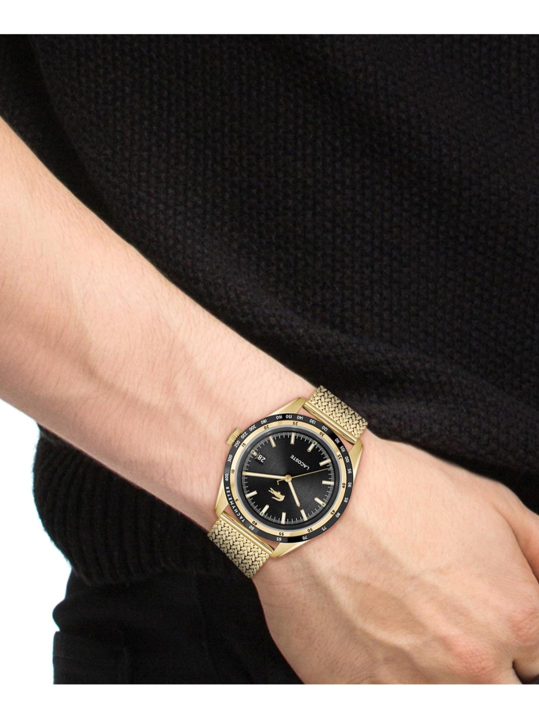 Lacoste Everett Qtz Basic Calendar Black Round Dial Men's Watch - 2011295