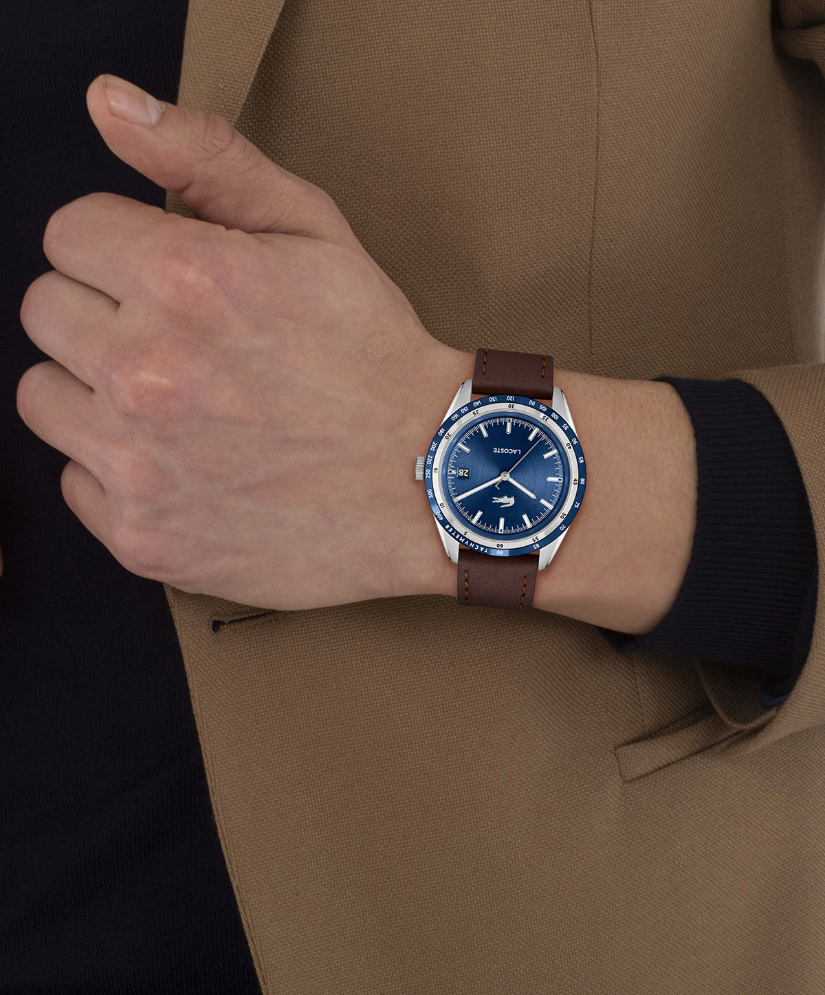 Lacoste EVERETT 40 mm Navy Dial Men Watch-  2011310