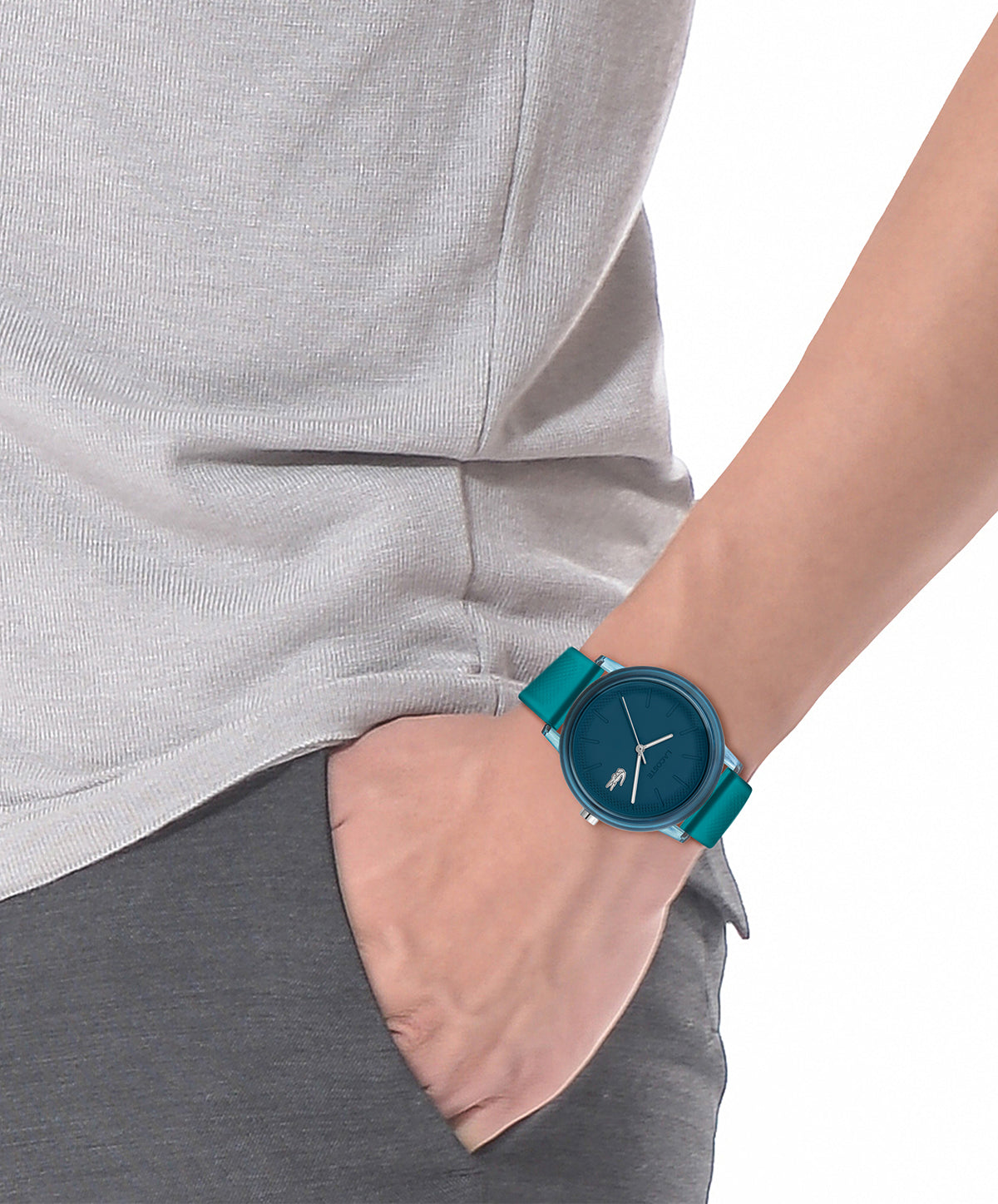 Lacoste L.12.12 42 mm Blue Dial Men Watch 2011318