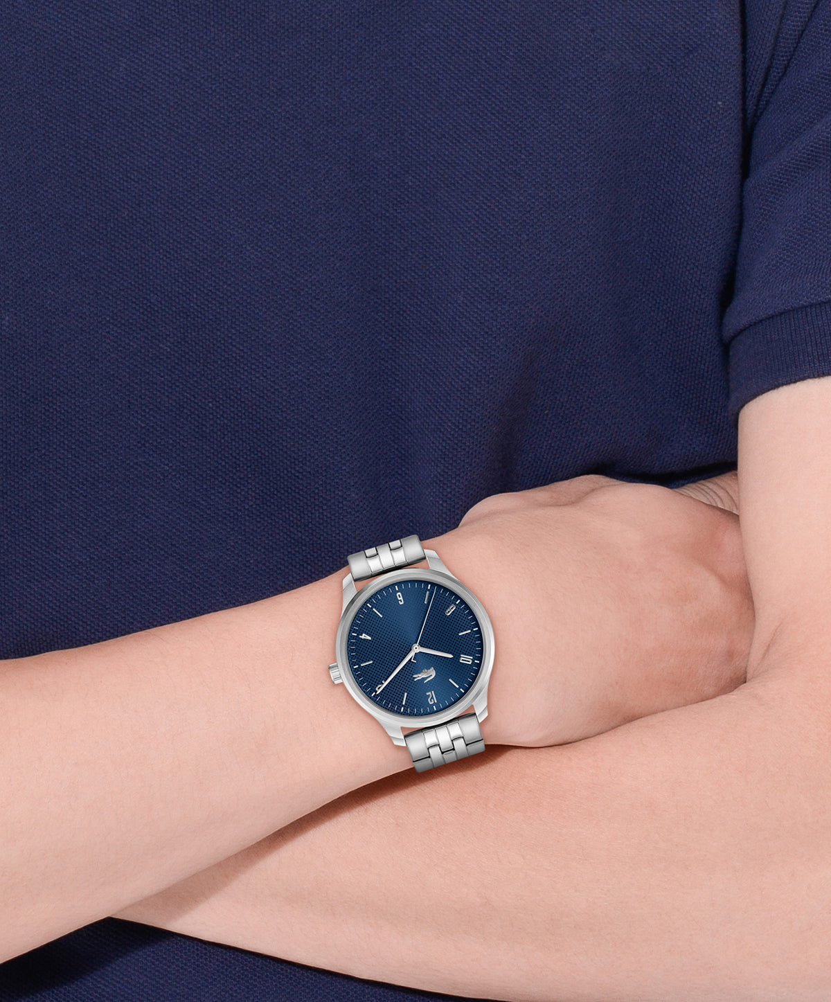 Lacoste LISBON 42 mm Navy Dial Men Watch 2011325