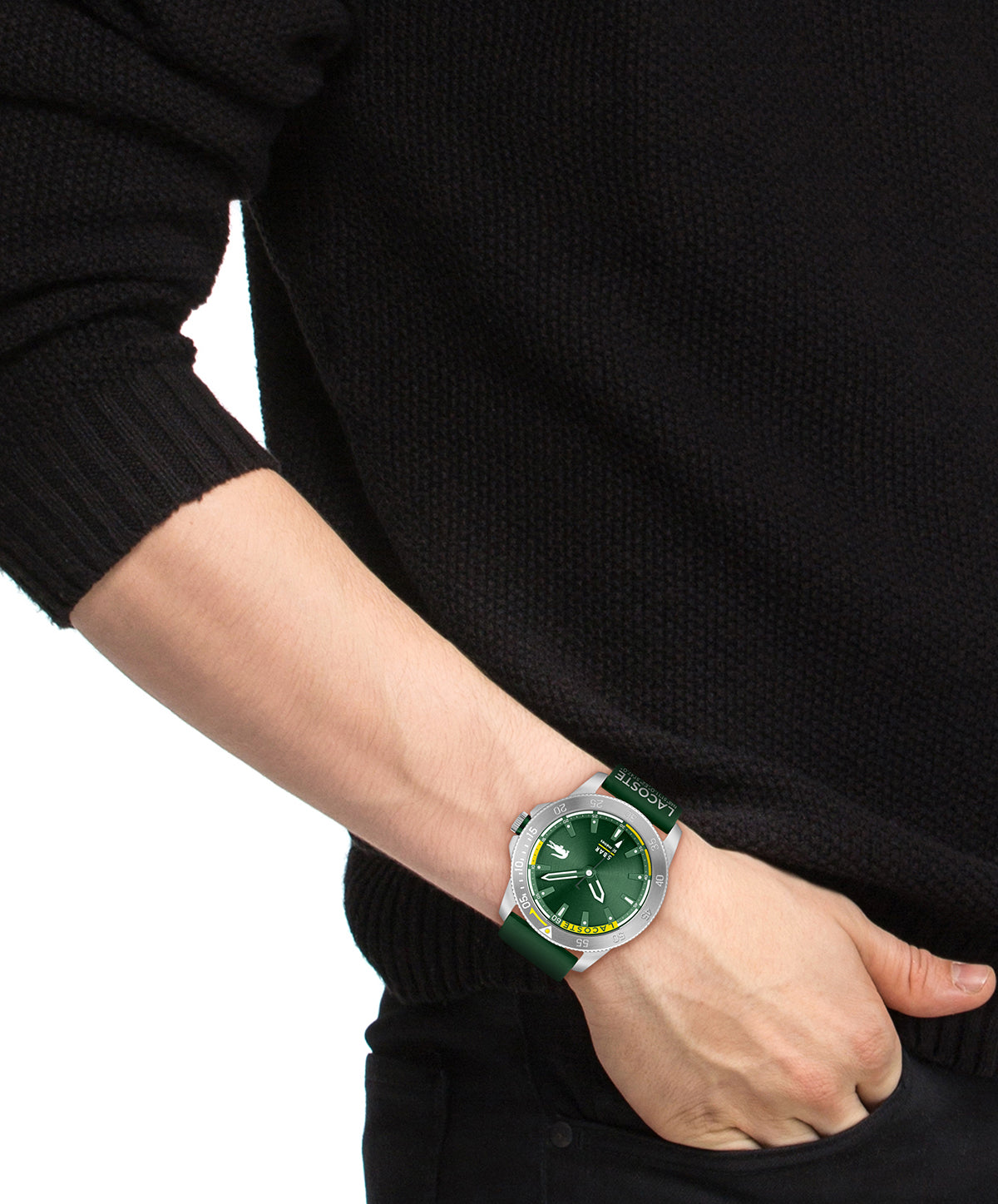 Lacoste REGATTA 46 mm Green Dial Men Watch 2011332