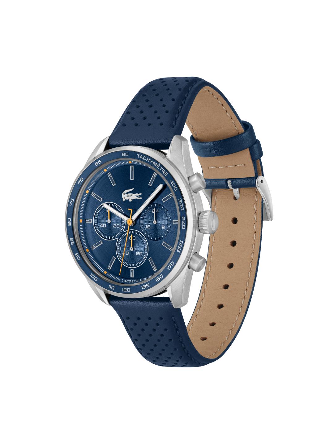 Lacoste Boston Fashion Blue 42 mm Dial Men Chrono Watch 2011344
