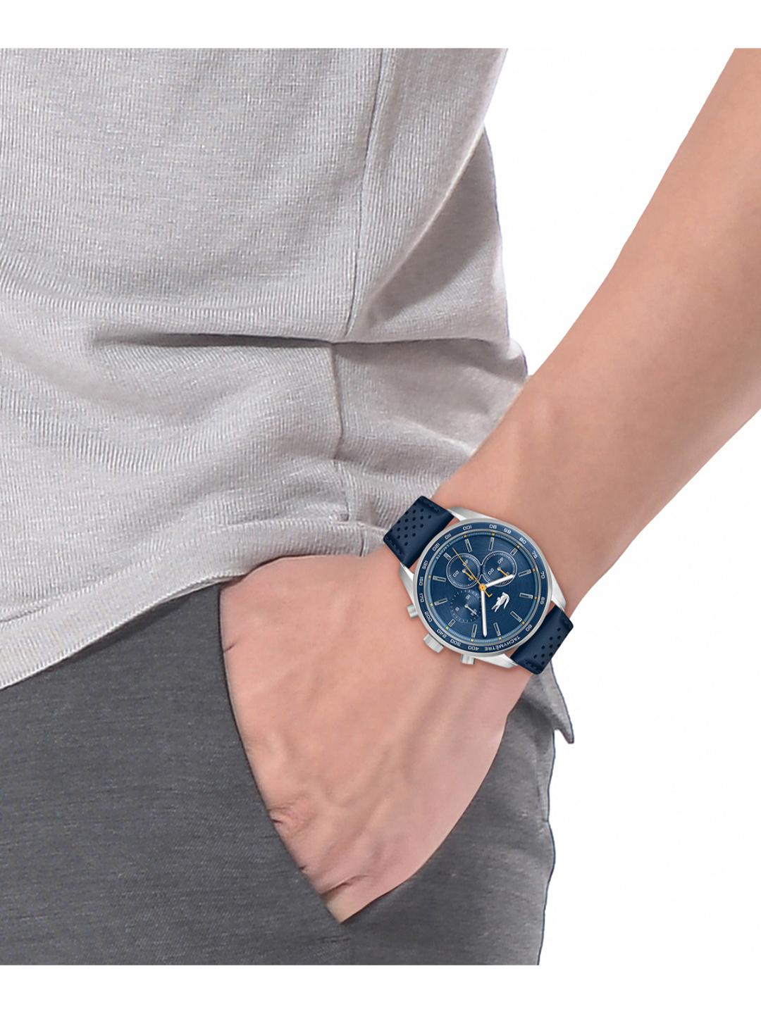 Lacoste Boston Fashion Blue 42 mm Dial Men Chrono Watch 2011344