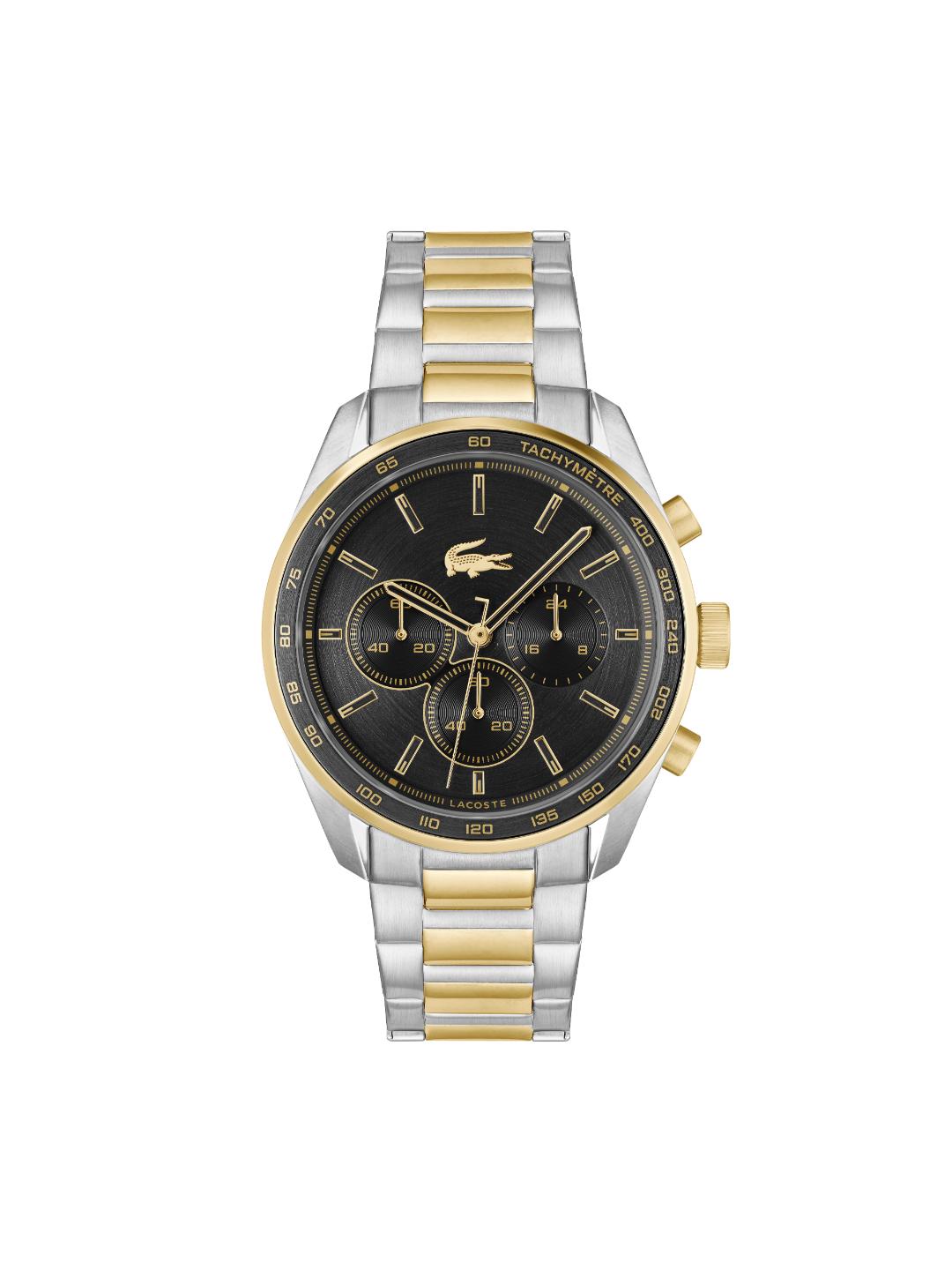Lacoste Boston Fashion Black 42 mm Dial Men Chrono Watch 2011348