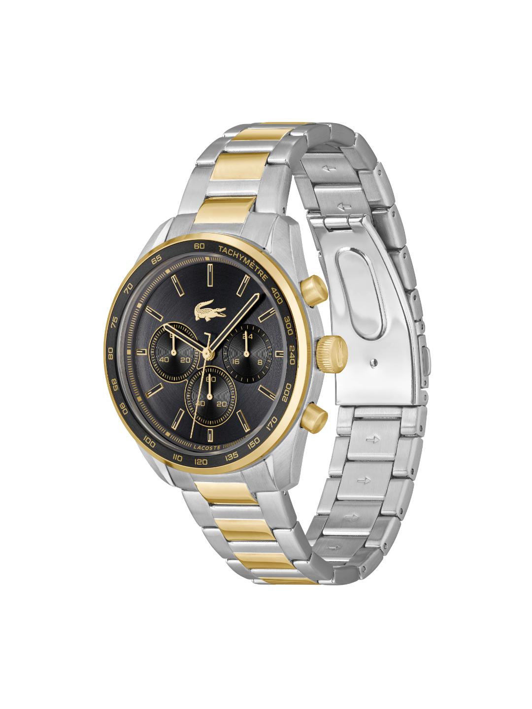 Lacoste Boston Fashion Black 42 mm Dial Men Chrono Watch 2011348