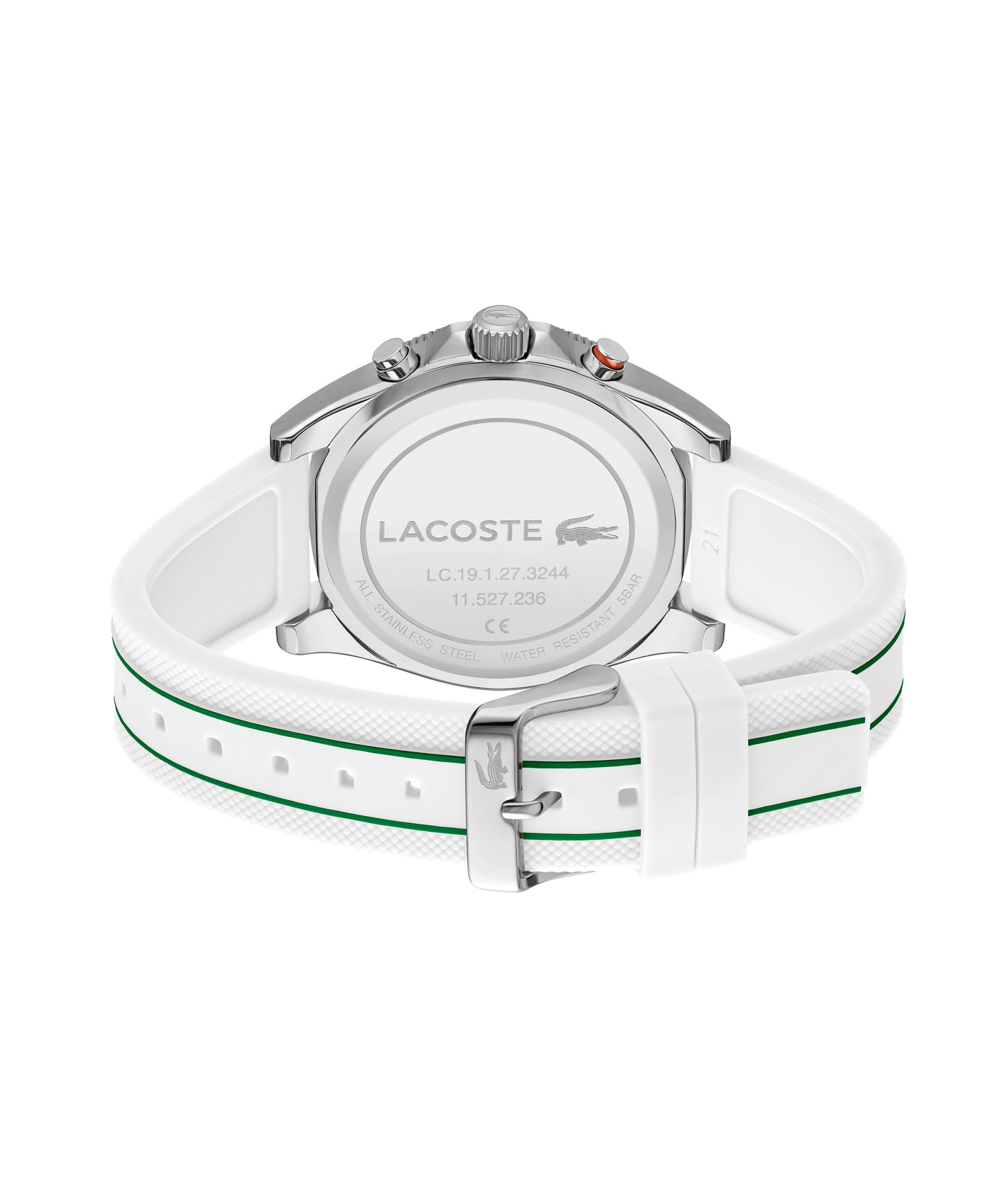 Lacoste MAINSAIL 43 mm White Dial Men Watch 2011362