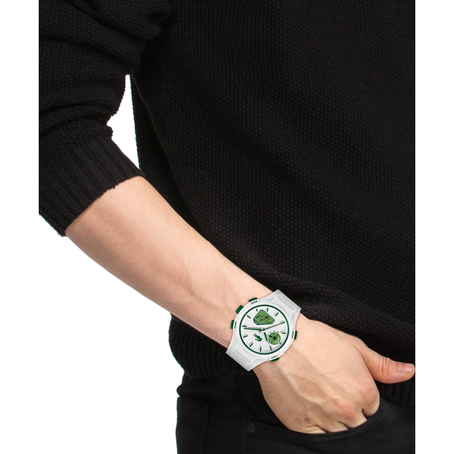 Lacoste LC33 45 mm White Dial Men Watch 2011364