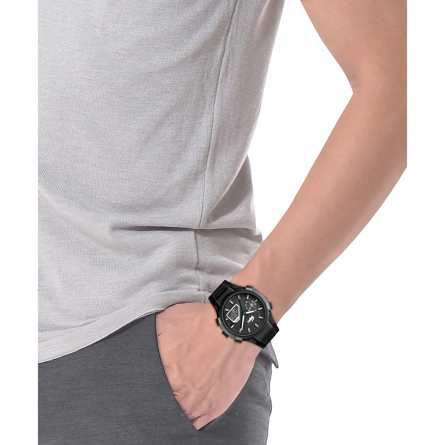Lacoste LC33 45 mm Black Dial Men Analog Watch 2011365