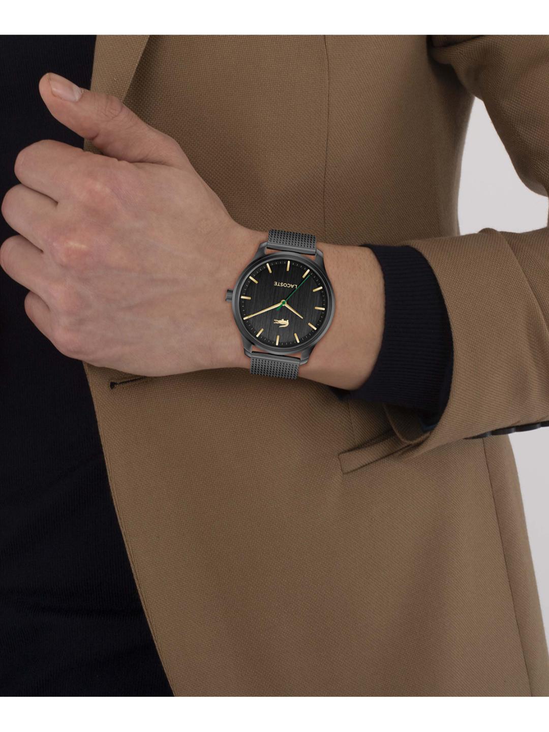 Lacoste Lisbon Black 42 mm Dial Men Analog Watch 2011375
