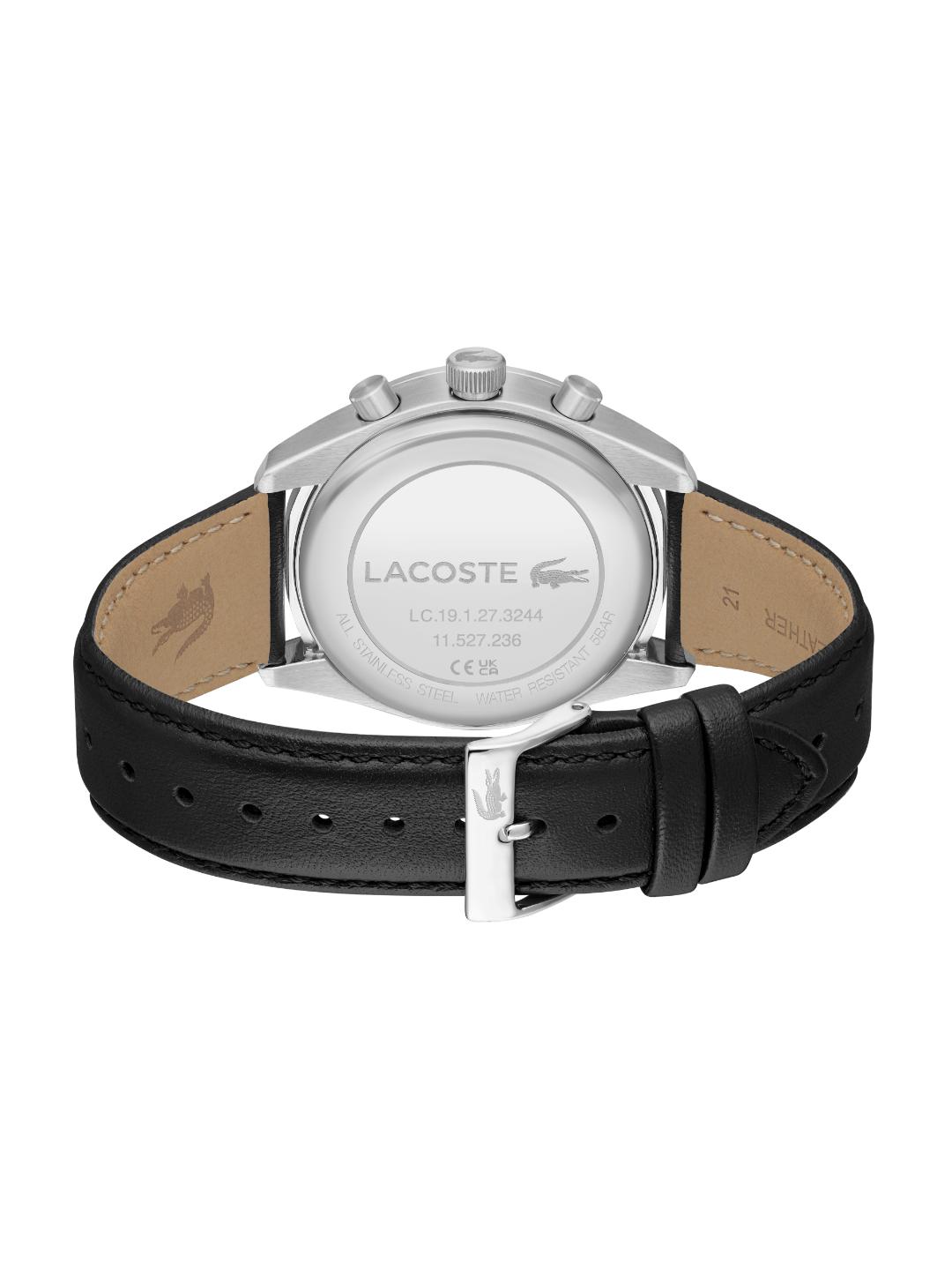 Lacoste Boston Fashion Black 42 mm Dial Men Chrono Watch 2011379