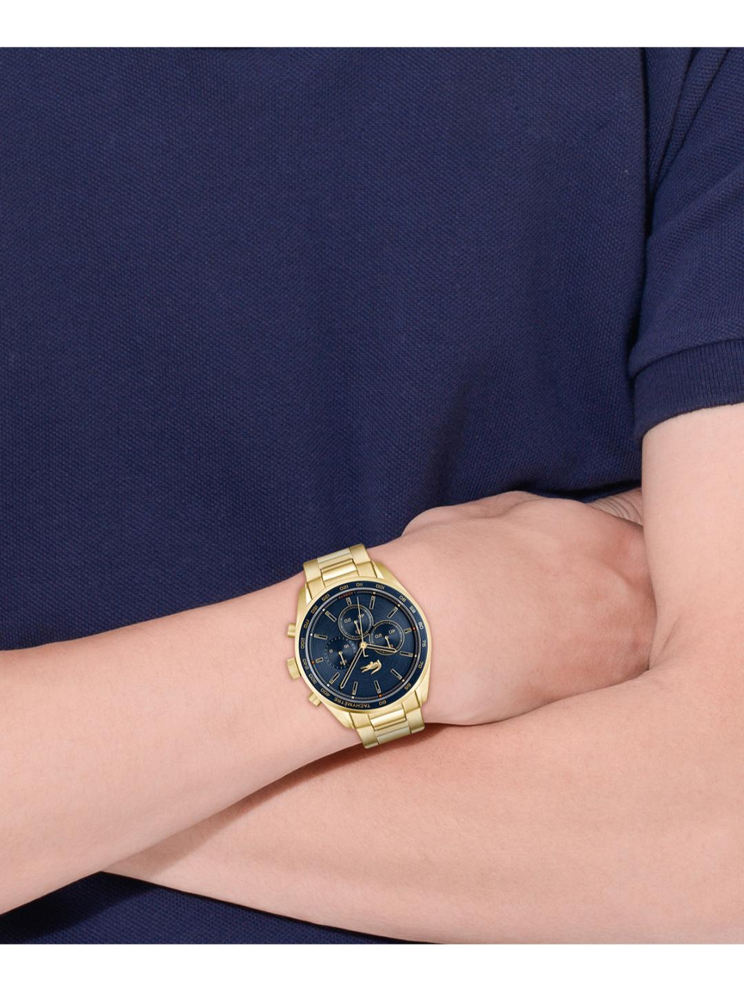 Lacoste Boston Fashion Blue 42 mm Dial Men Chrono Watch 2011381