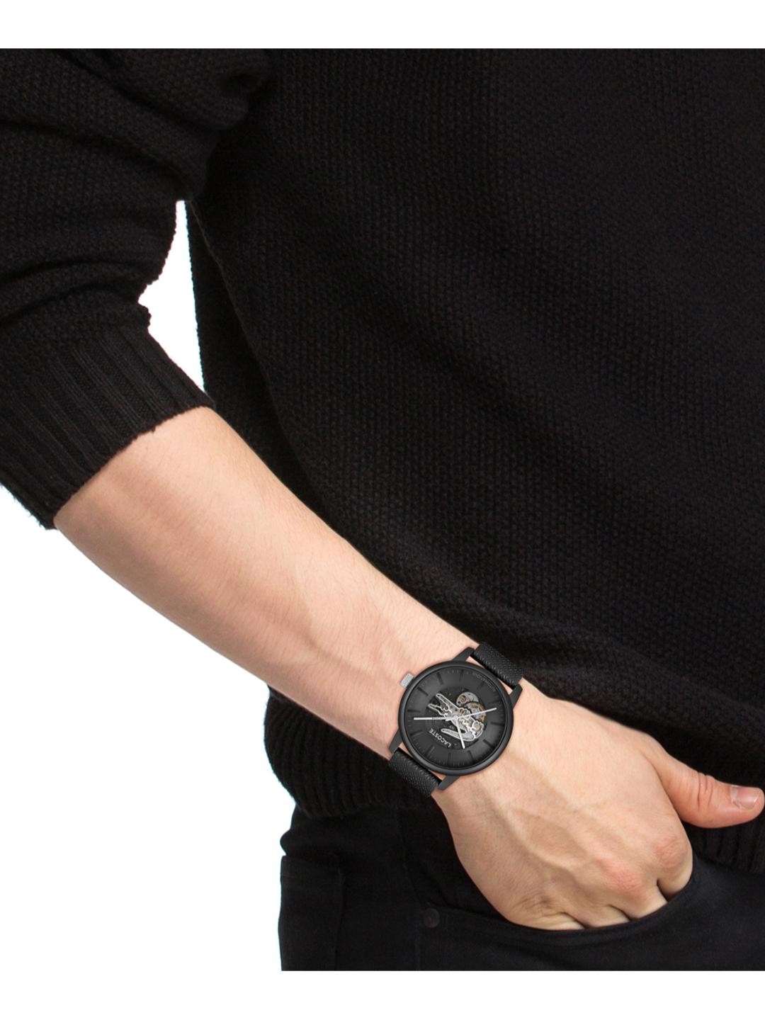 Lacoste 12.12 China Auto Black 44 mm Dial Men Analog Watch 2011383