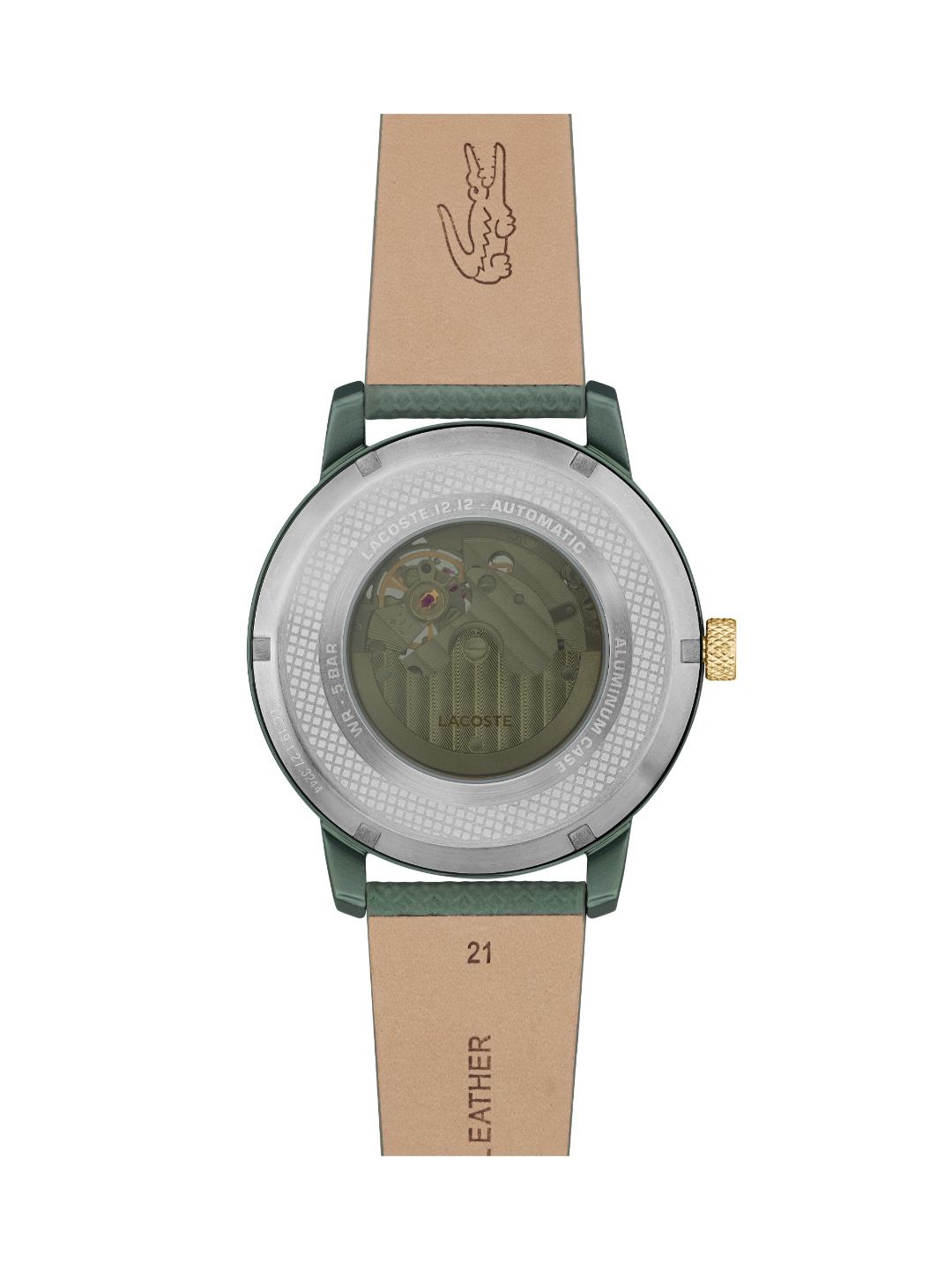 Lacoste 12.12 China Auto Green 44 mm Dial Men Analog Watch 2011384