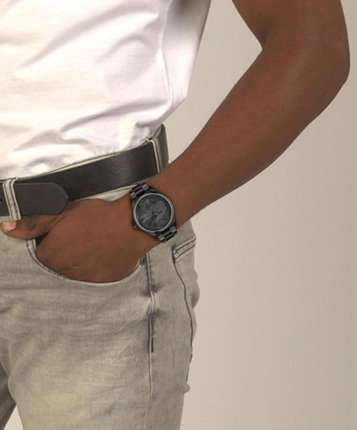 Lacoste LE CROC 43 mm Black Dial Men Watch 2011396