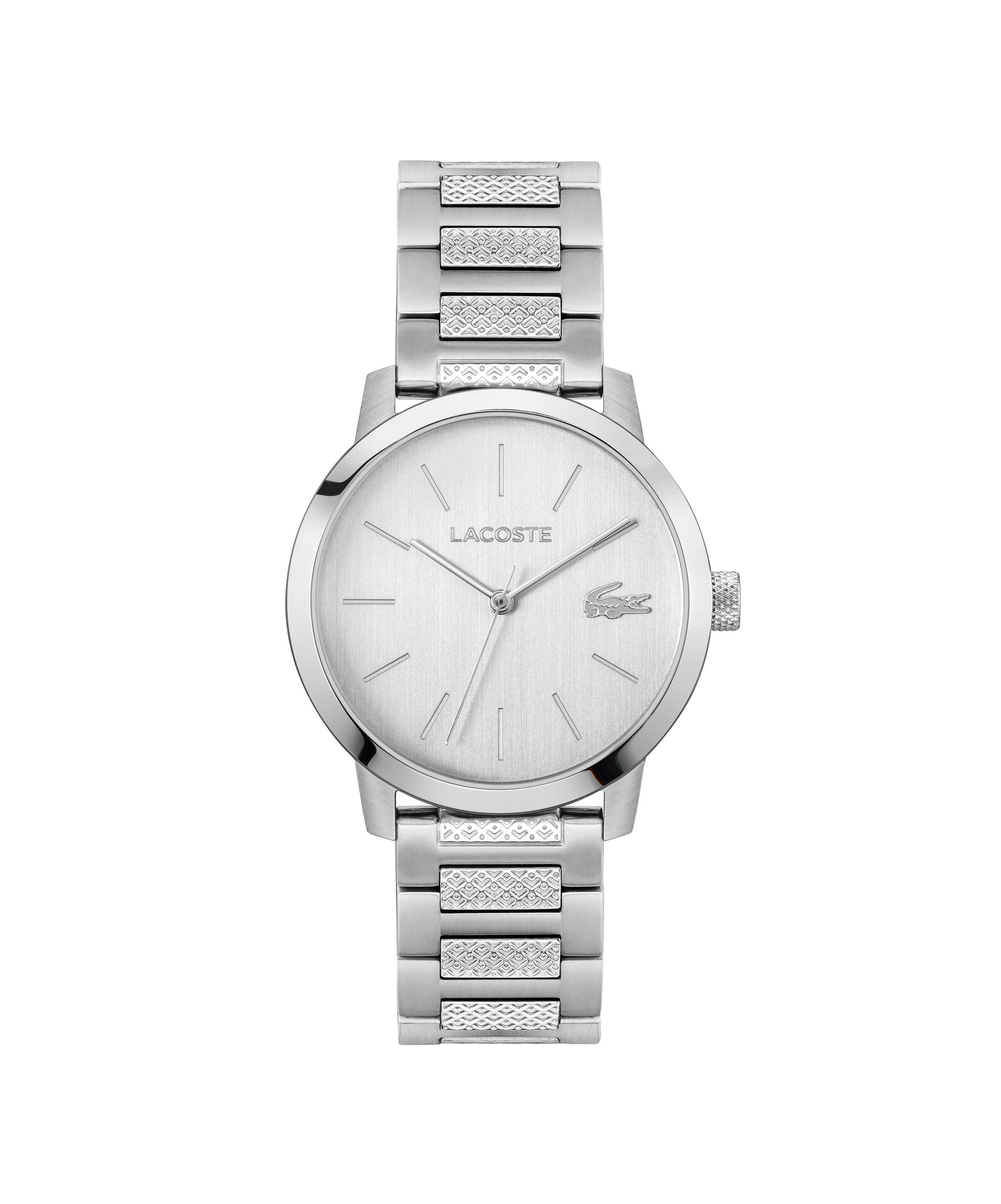 Lacoste L.12.12 METROPOLE 39 mm Silver Dial Men Watch 2011420
