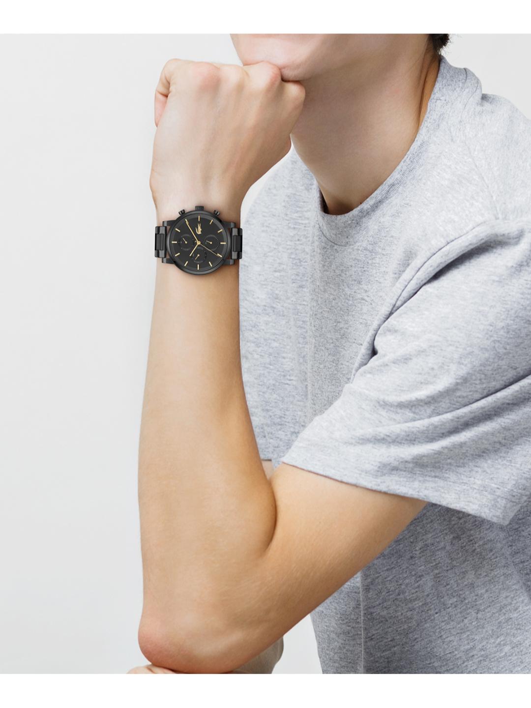 Lacoste Replay Black 43 mm Dial Men Chrono Watch 2011451