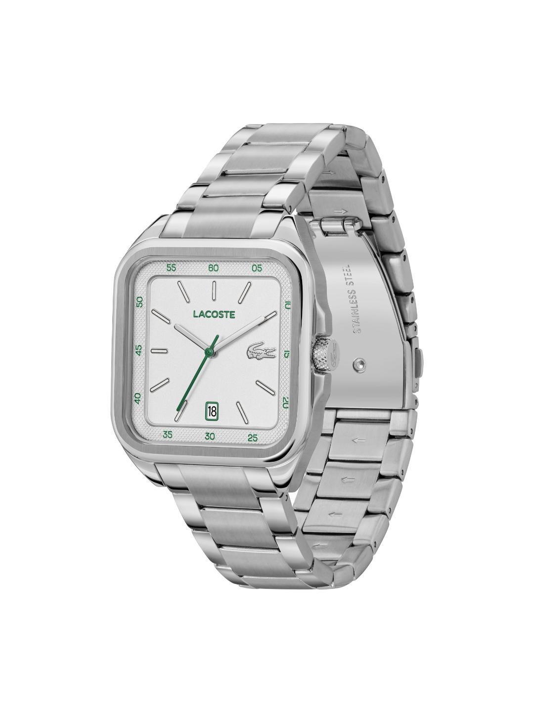 Lacoste 12.12 Up Calendar Silver 39 mm Dial Men Analog Watch 2011460