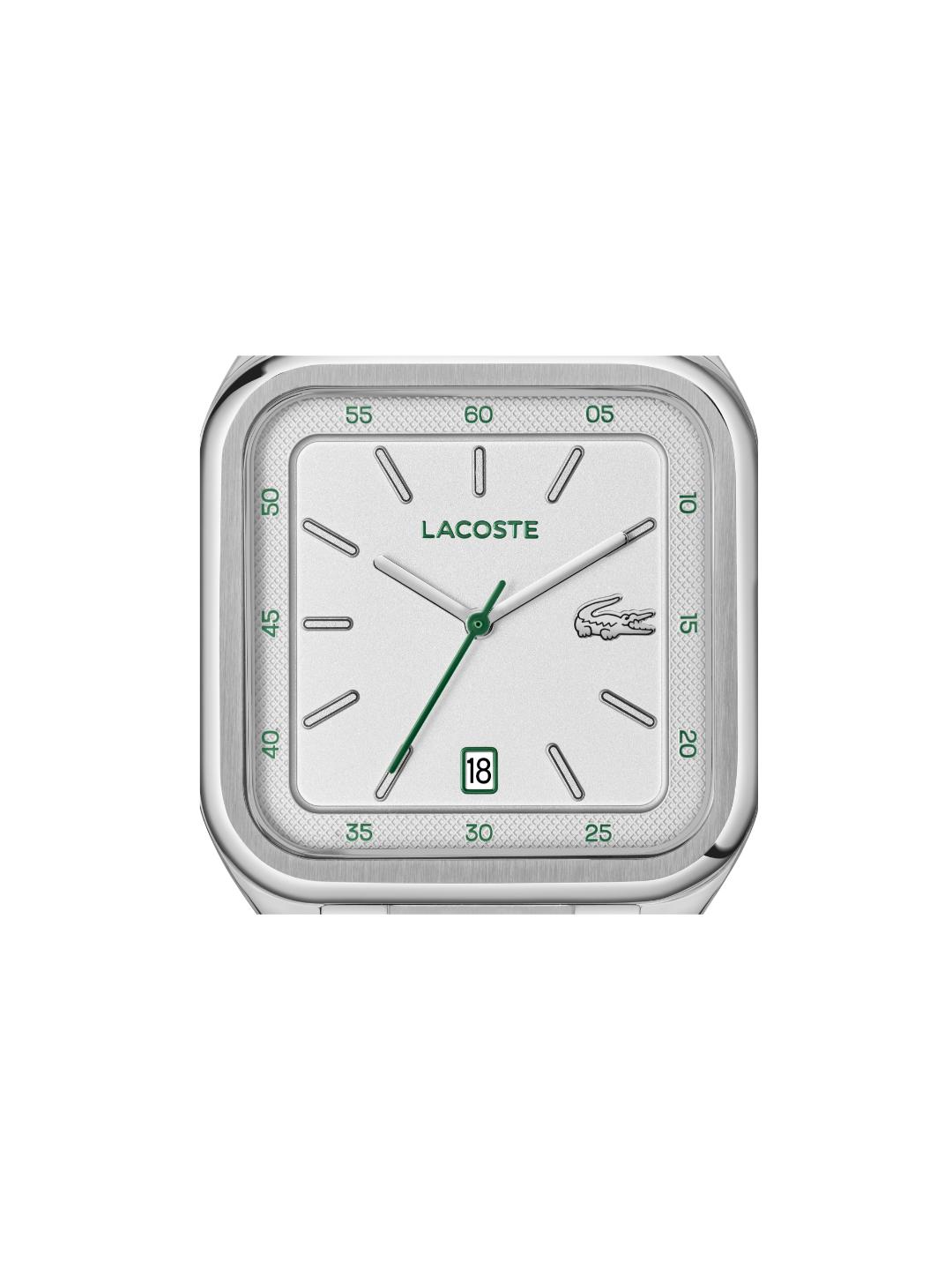 Lacoste 12.12 Up Calendar Silver 39 mm Dial Men Analog Watch 2011460