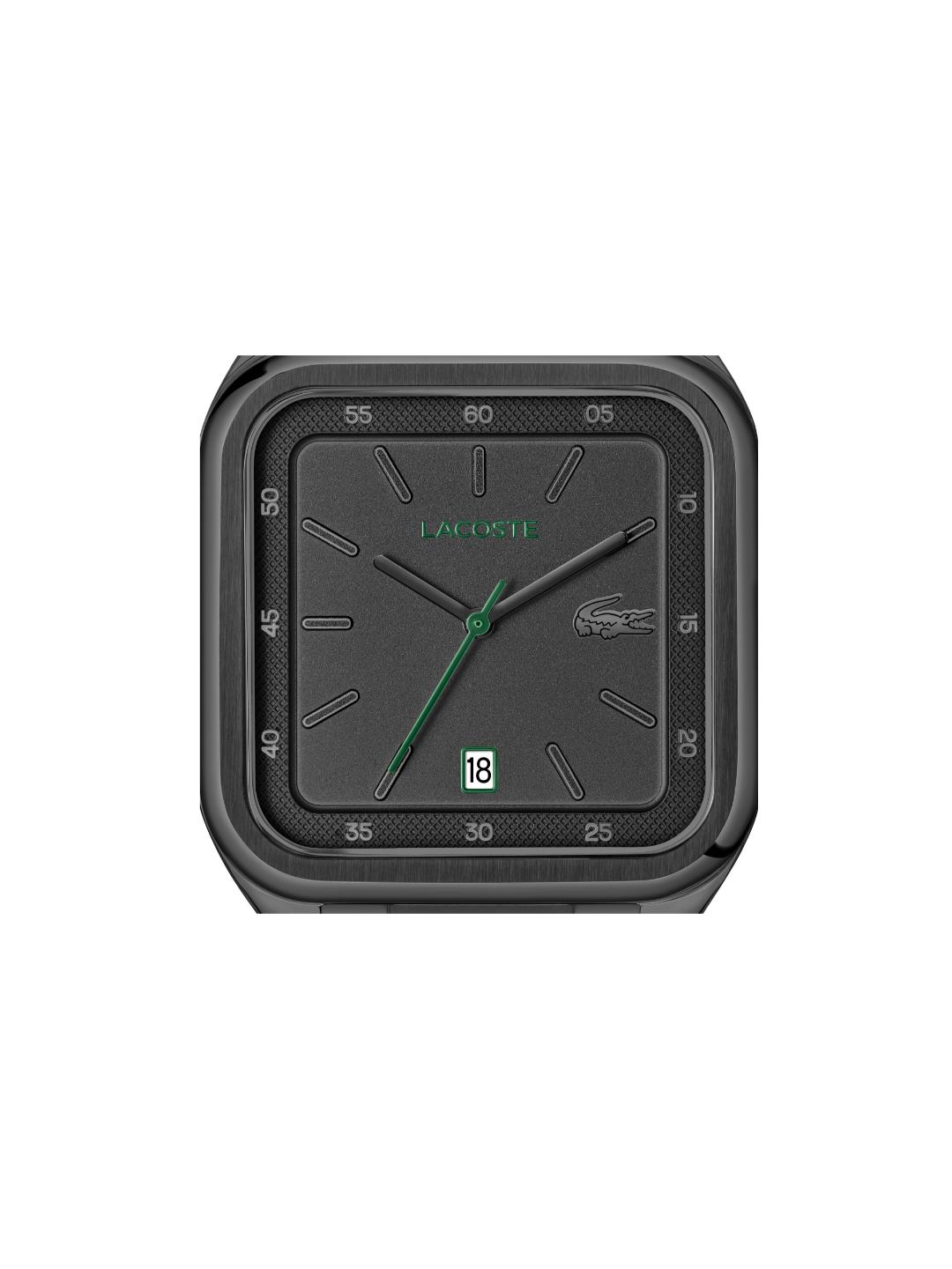 Lacoste 12.12 Up Calendar Black 39 mm Dial Men Analog Watch 2011461