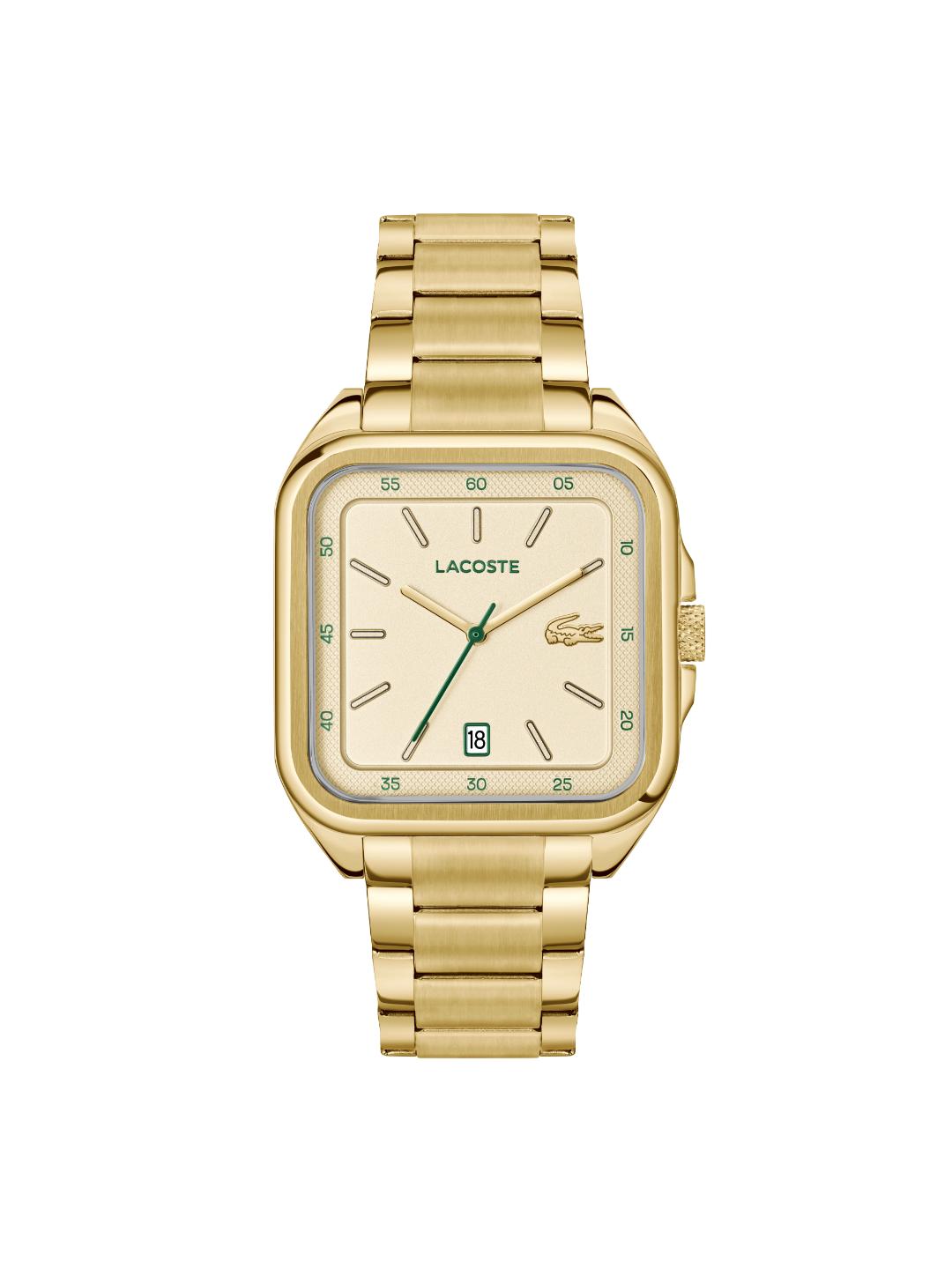 Lacoste 12.12 Up Calendar Gold 39 mm Dial Men Analog Watch 2011462