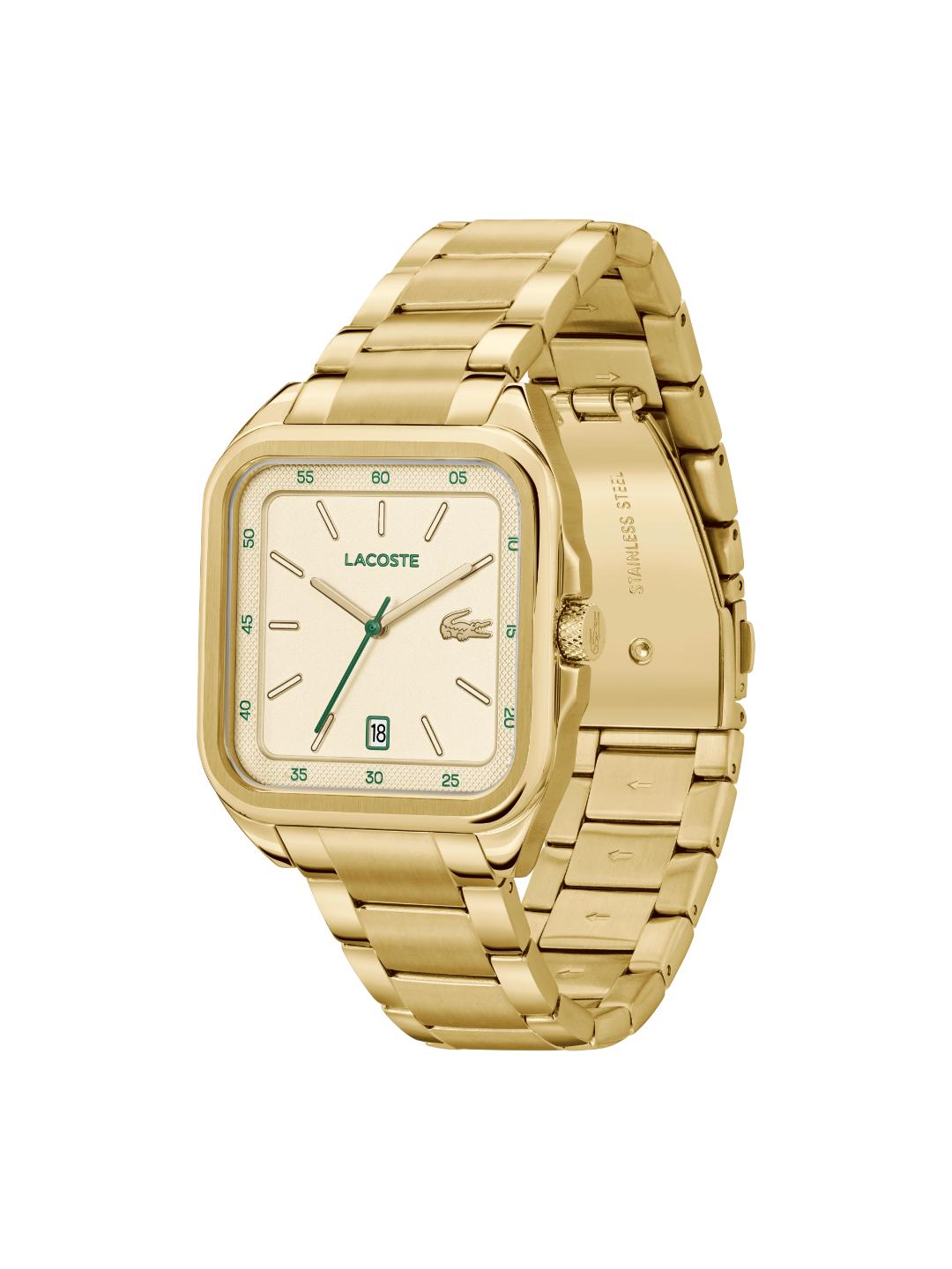 Lacoste 12.12 Up Calendar Gold 39 mm Dial Men Analog Watch 2011462
