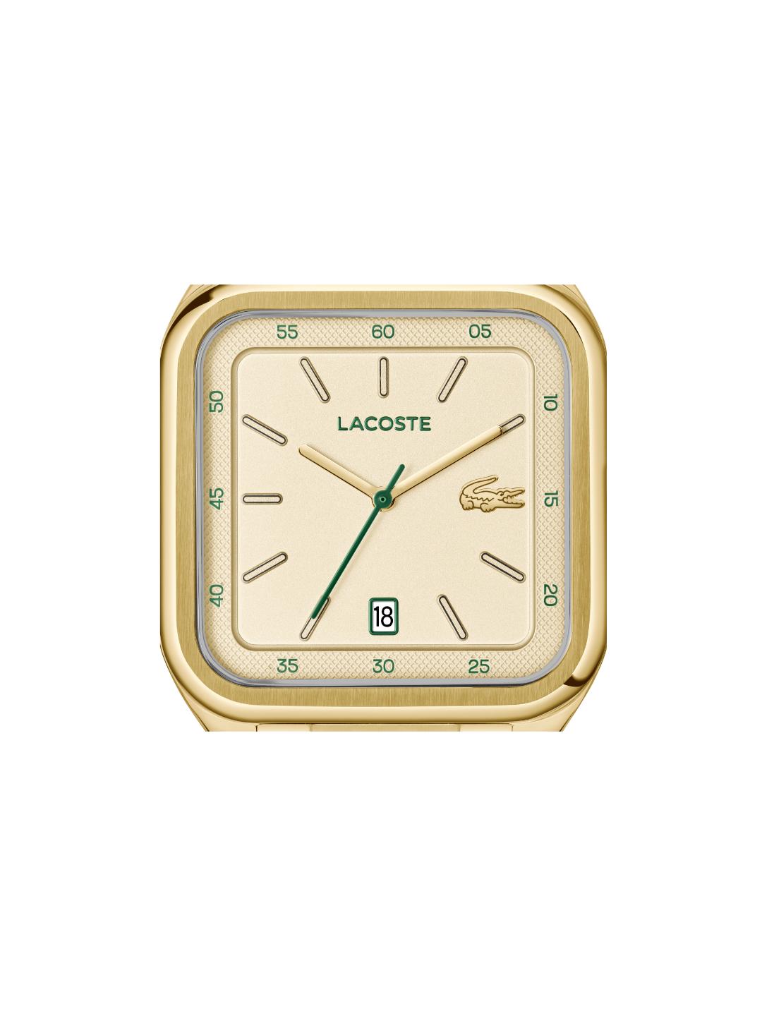Lacoste 12.12 Up Calendar Gold 39 mm Dial Men Analog Watch 2011462
