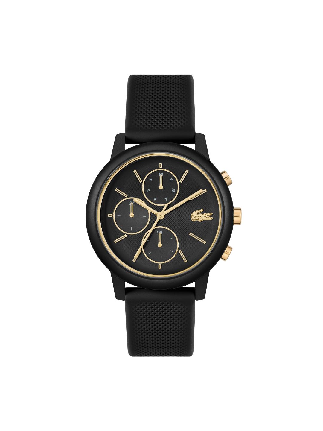 Lacoste 12.12 Move Black 42 mm Dial Men Chrono Watch 2011469