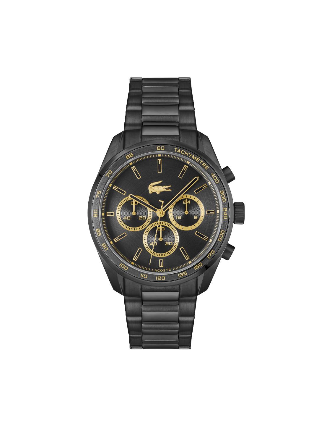 Lacoste Boston Fashion Black 42 mm Dial Men Chrono Watch 2011476