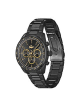 Lacoste Boston Fashion Black 42 mm Dial Men Chrono Watch 2011476