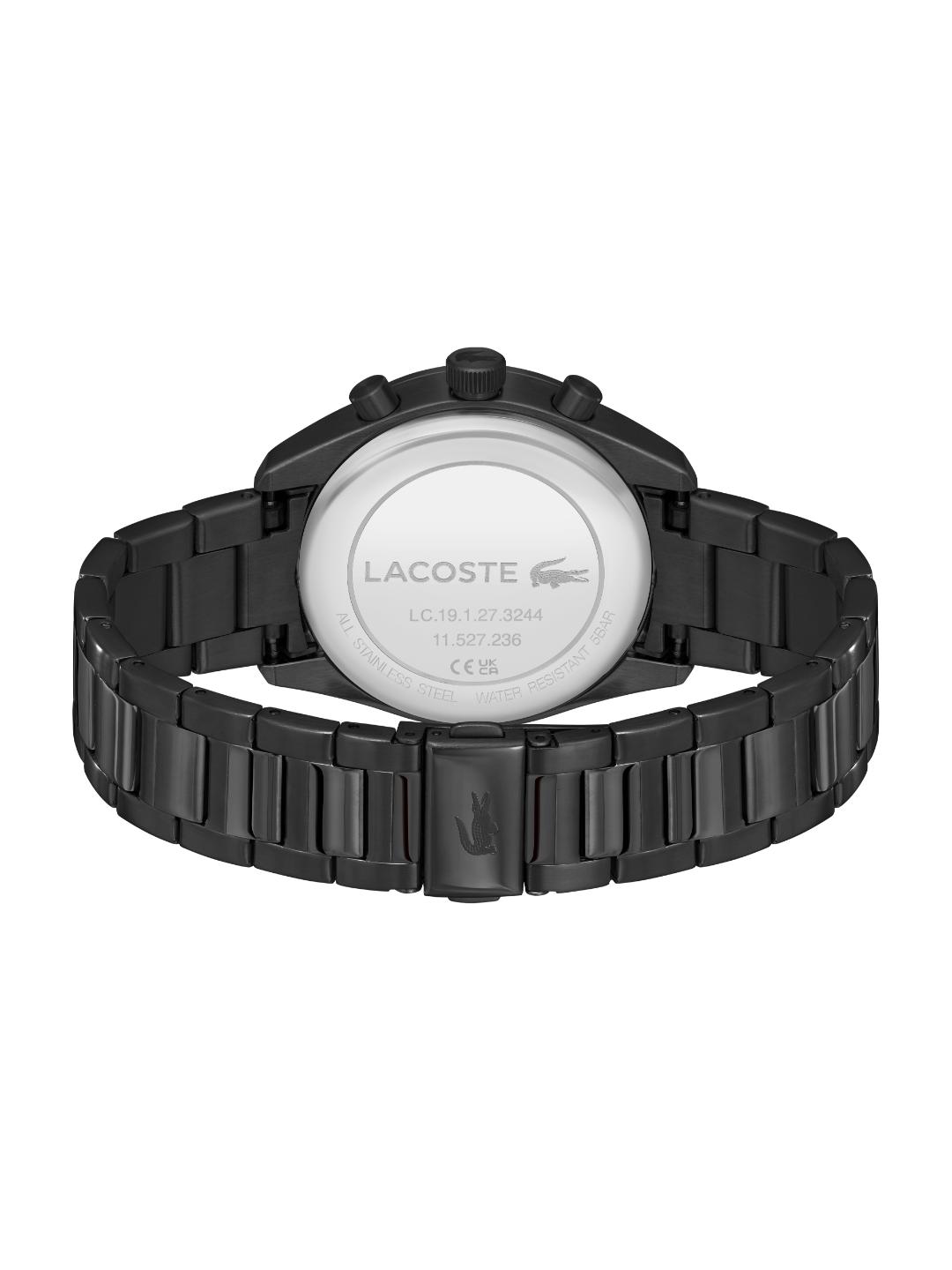 Lacoste Boston Fashion Black 42 mm Dial Men Chrono Watch 2011476