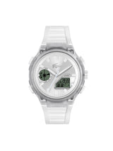 Lacoste LC33 Silver White 44.8 mm Dial Men Analog Watch 2011480