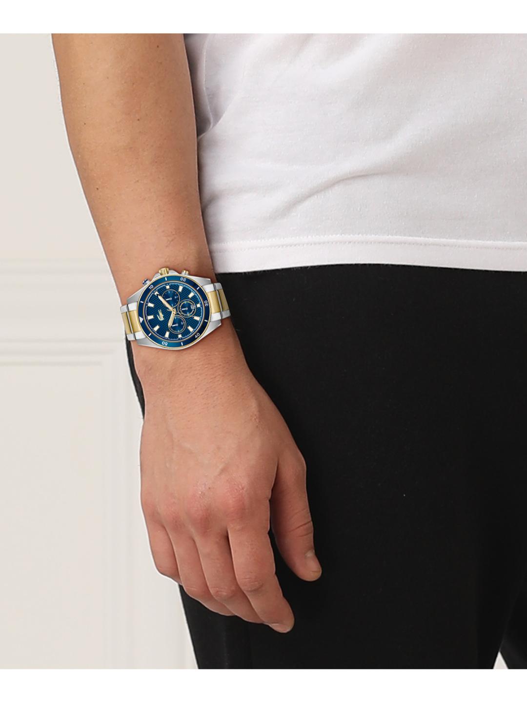 Lacoste Mainsail Fashion Blue 43 mm Dial Men Chrono Watch 2011481