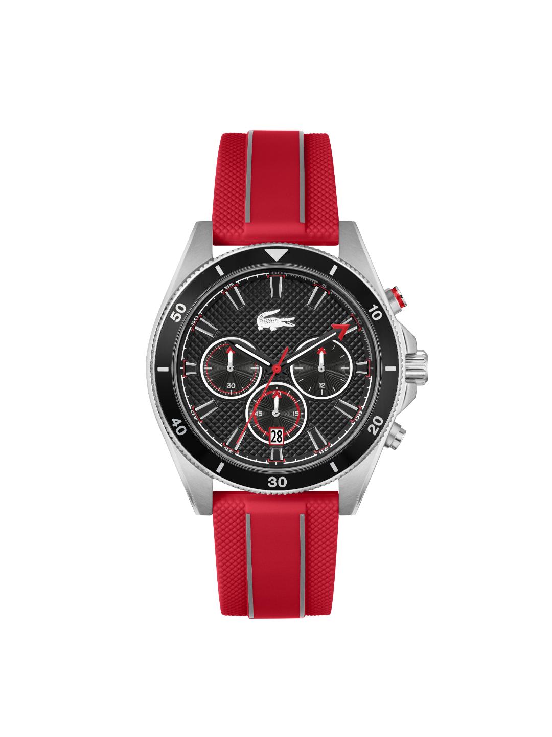 Lacoste Mainsail Fashion Black 43 mm Dial Men Chrono Watch 2011482