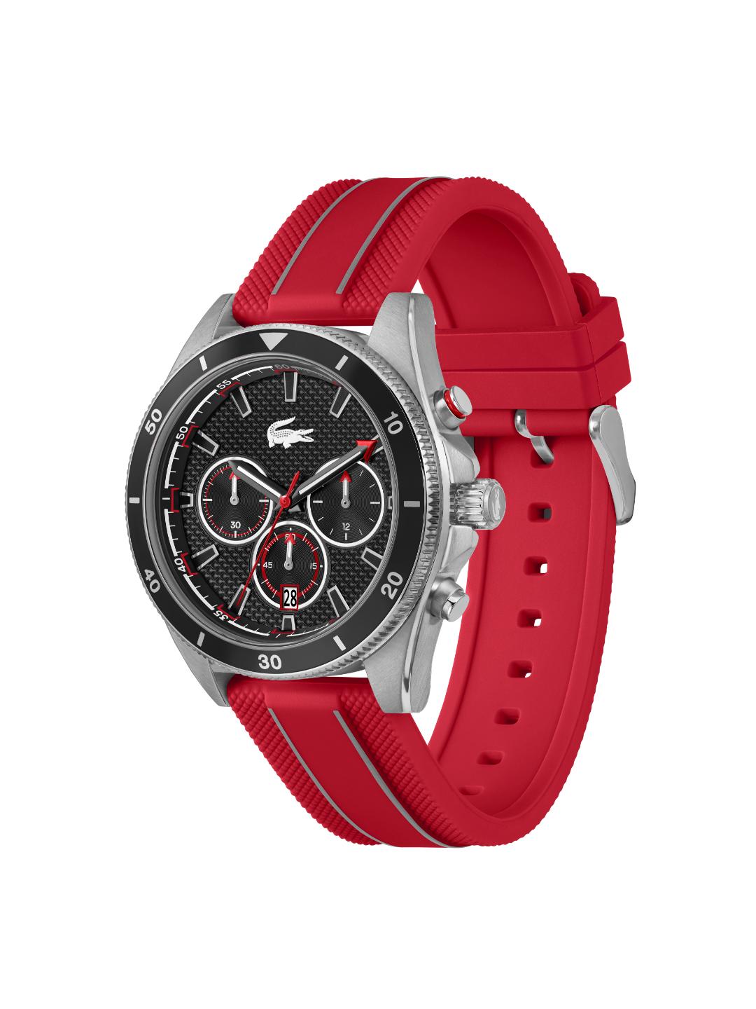 Lacoste Mainsail Fashion Black 43 mm Dial Men Chrono Watch 2011482
