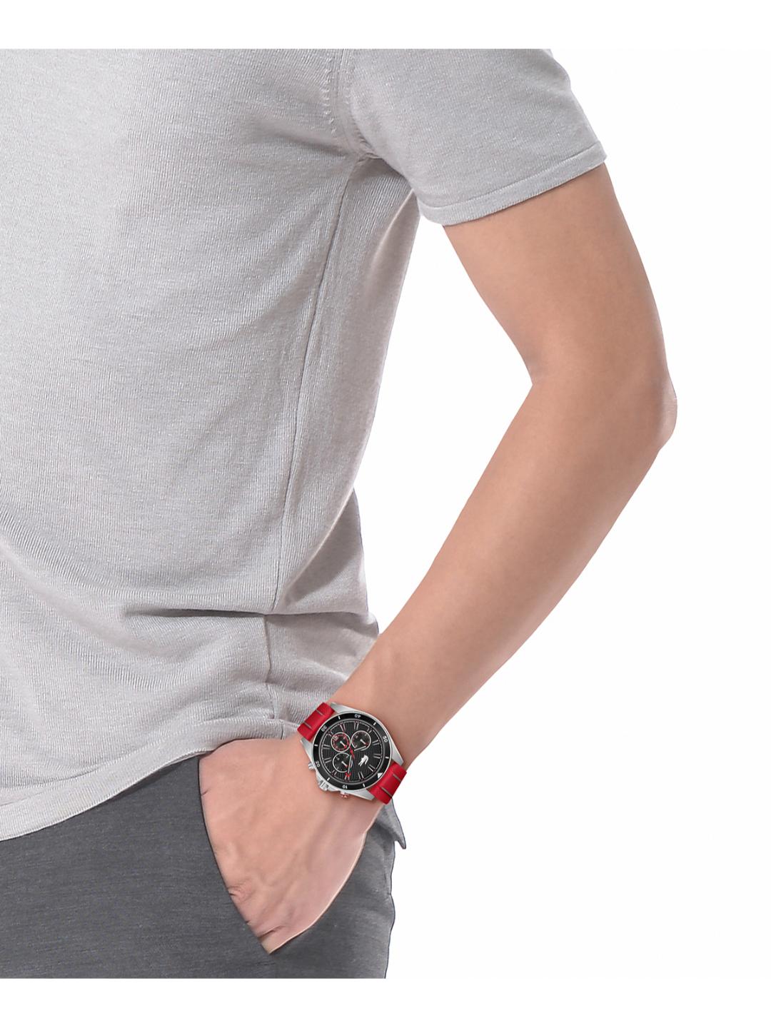 Lacoste Mainsail Fashion Black 43 mm Dial Men Chrono Watch 2011482