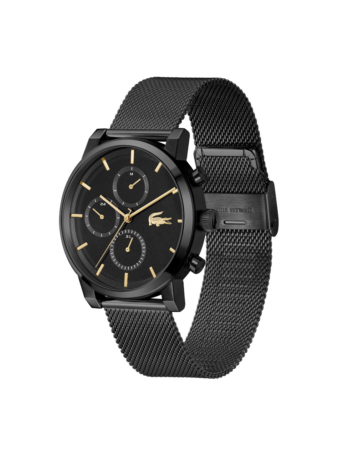 Lacoste Replay Black 43 mm Dial Men Chrono Watch 2011485