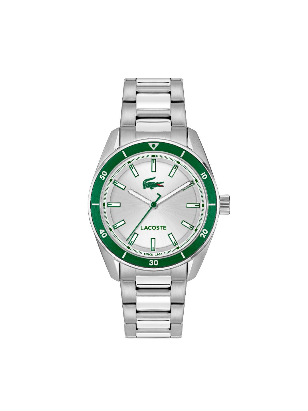 Lacoste Boston Silver 39 mm Dial Men Analog Watch 2011487