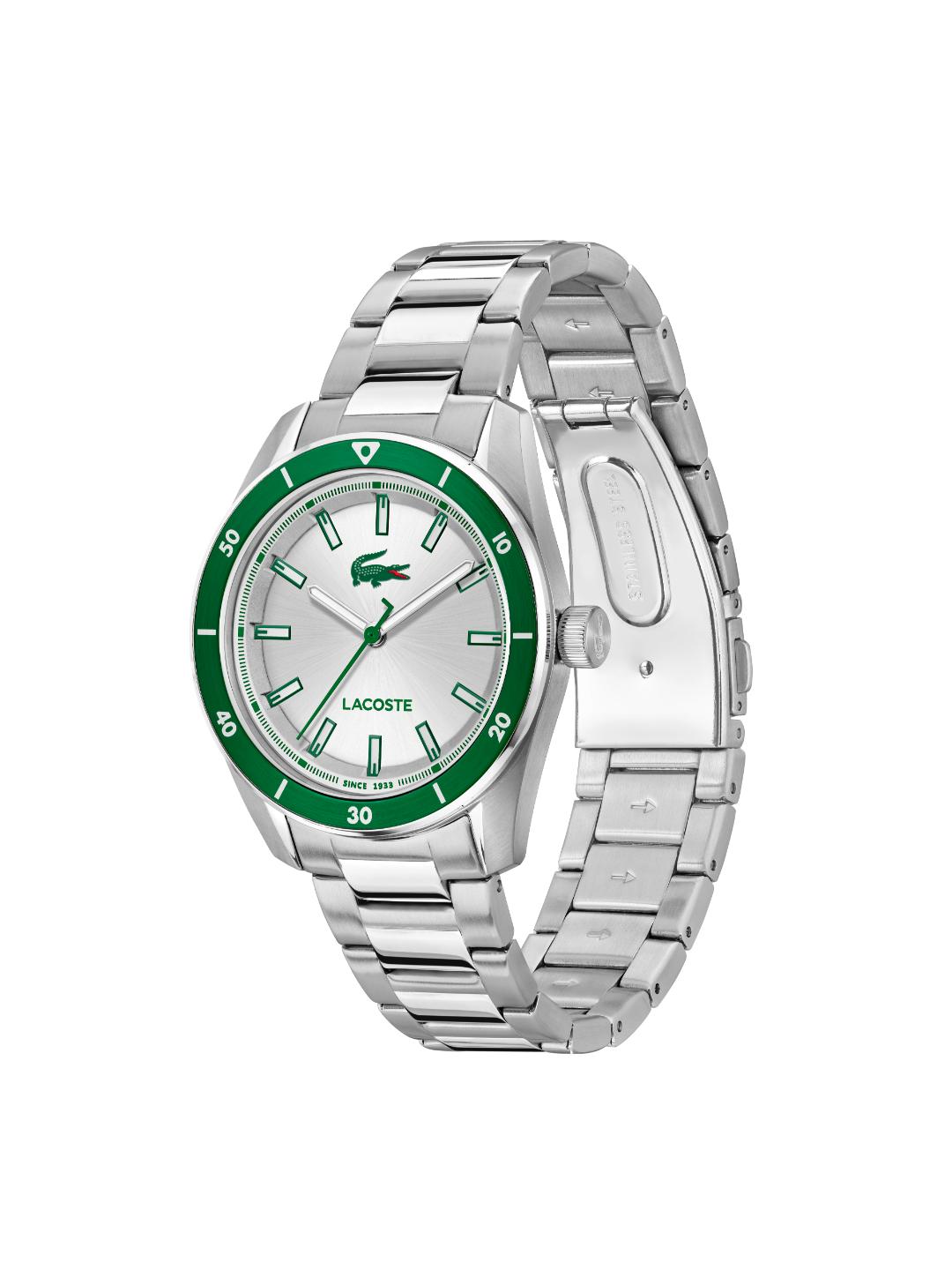 Lacoste Boston Silver 39 mm Dial Men Analog Watch 2011487
