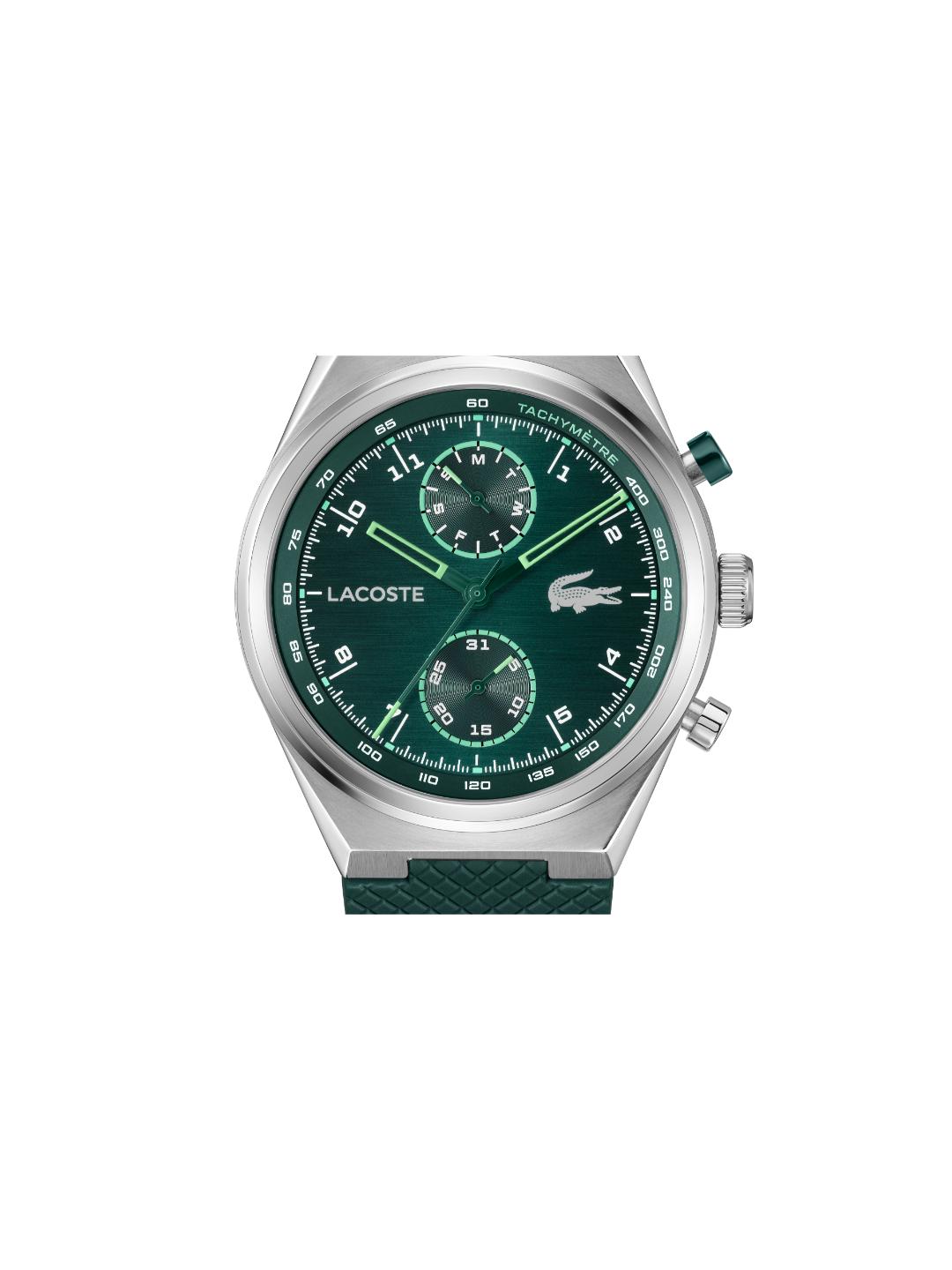 Lacoste LINE Racer Green 42 mm Dial Men Chrono Watch 2011497