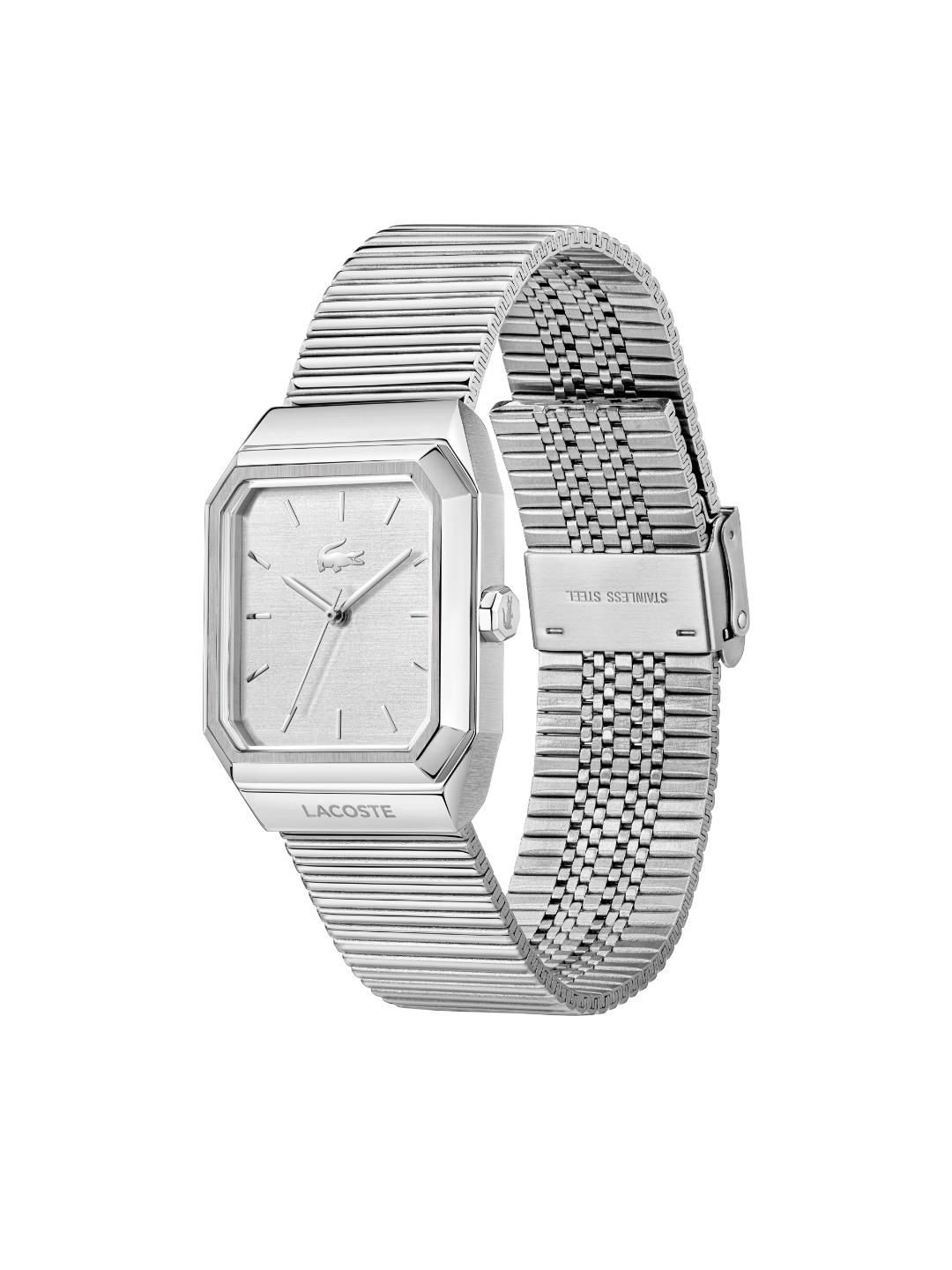 Lacoste Rene Silver White 31 mm Dial Men Analog Watch 2011500
