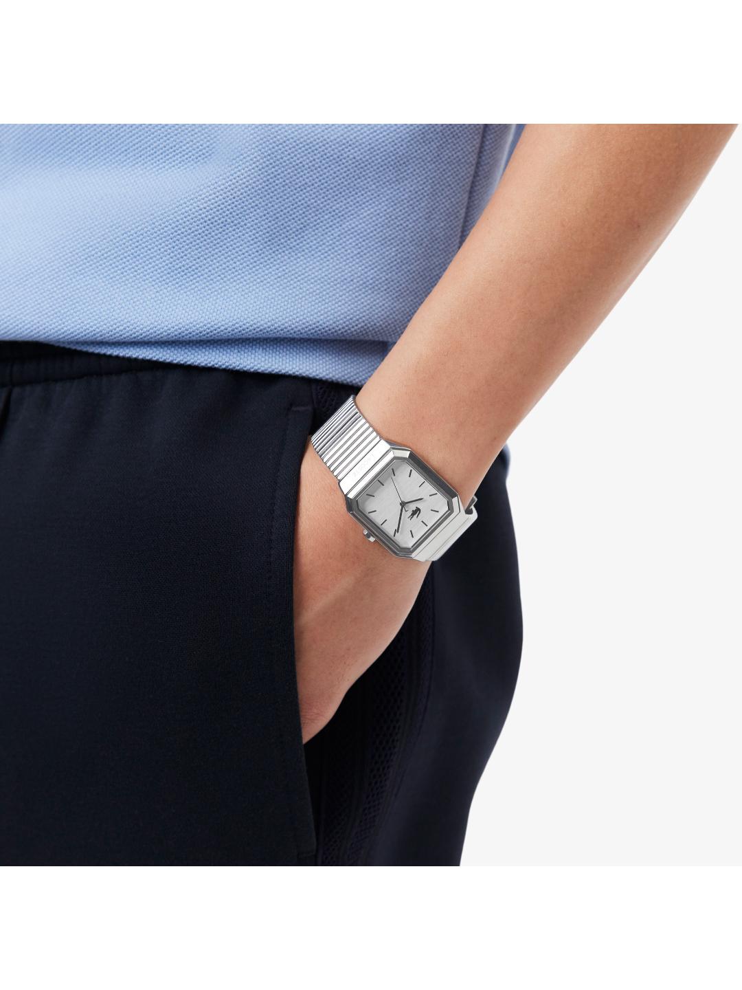 Lacoste Rene Silver White 31 mm Dial Men Analog Watch 2011500