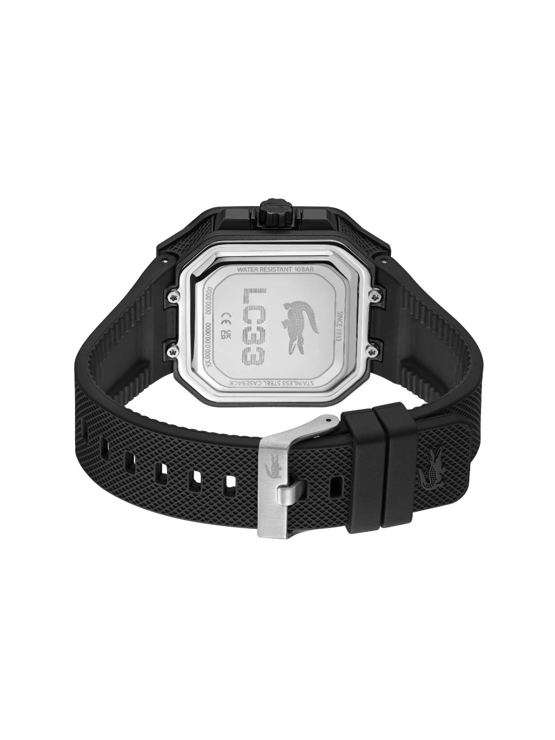 Lacoste Lc33 Square Qtz Basic Black Square Dial Men's Watch 2011503