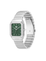 Lacoste Rene Qtz Basic Dark Green Rectangle Dial Men's Watch - 2011521