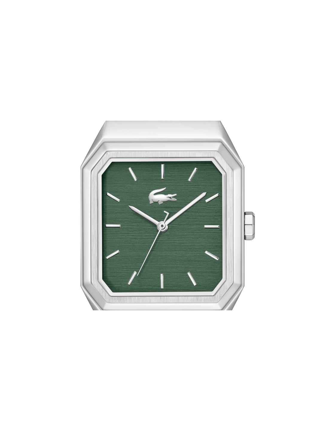 Lacoste Rene Qtz Basic Dark Green Rectangle Dial Men's Watch - 2011521