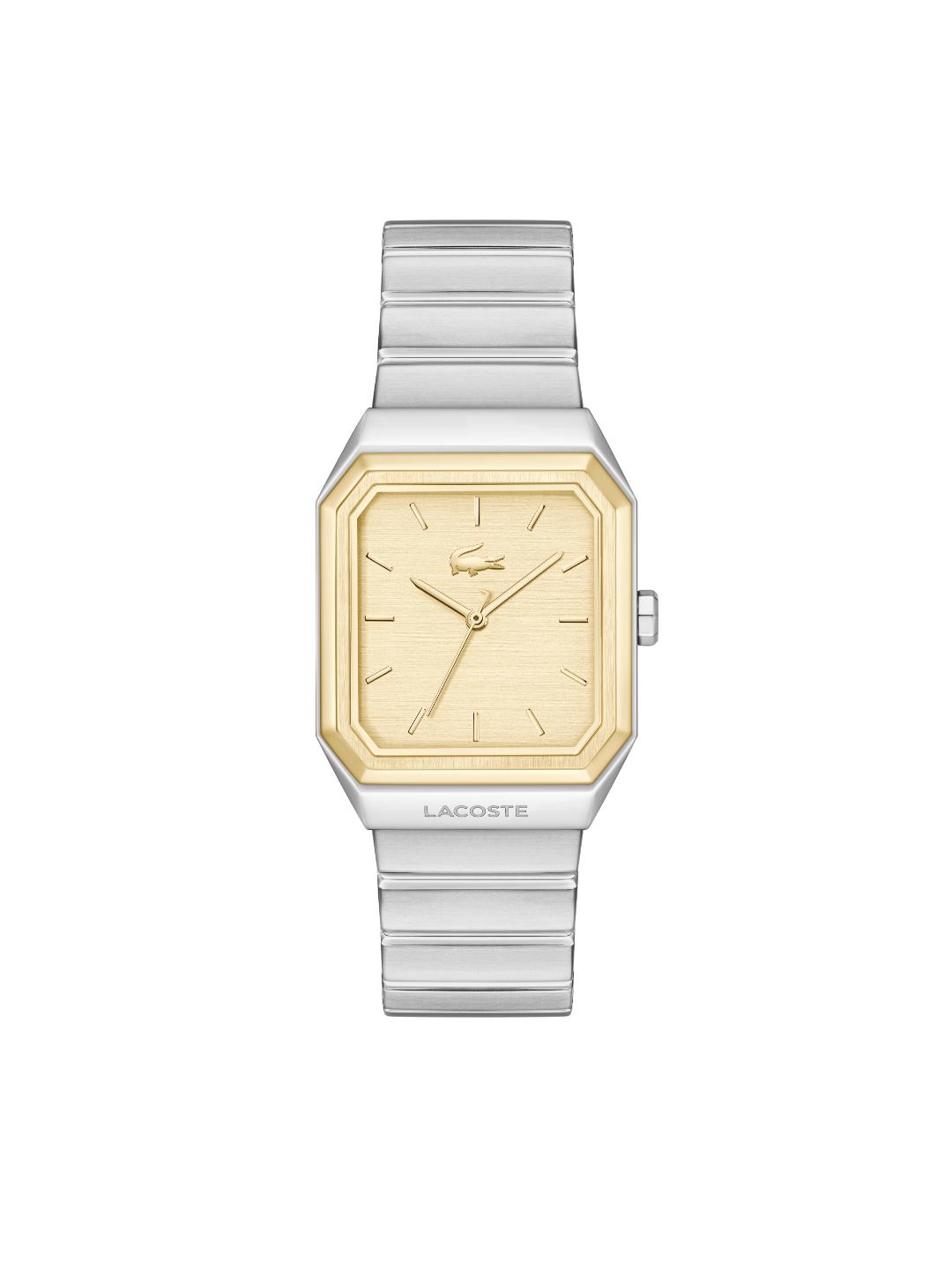 Lacoste Rene Qtz Basic Gold Rectangle Dial Men's Watch - 2011523