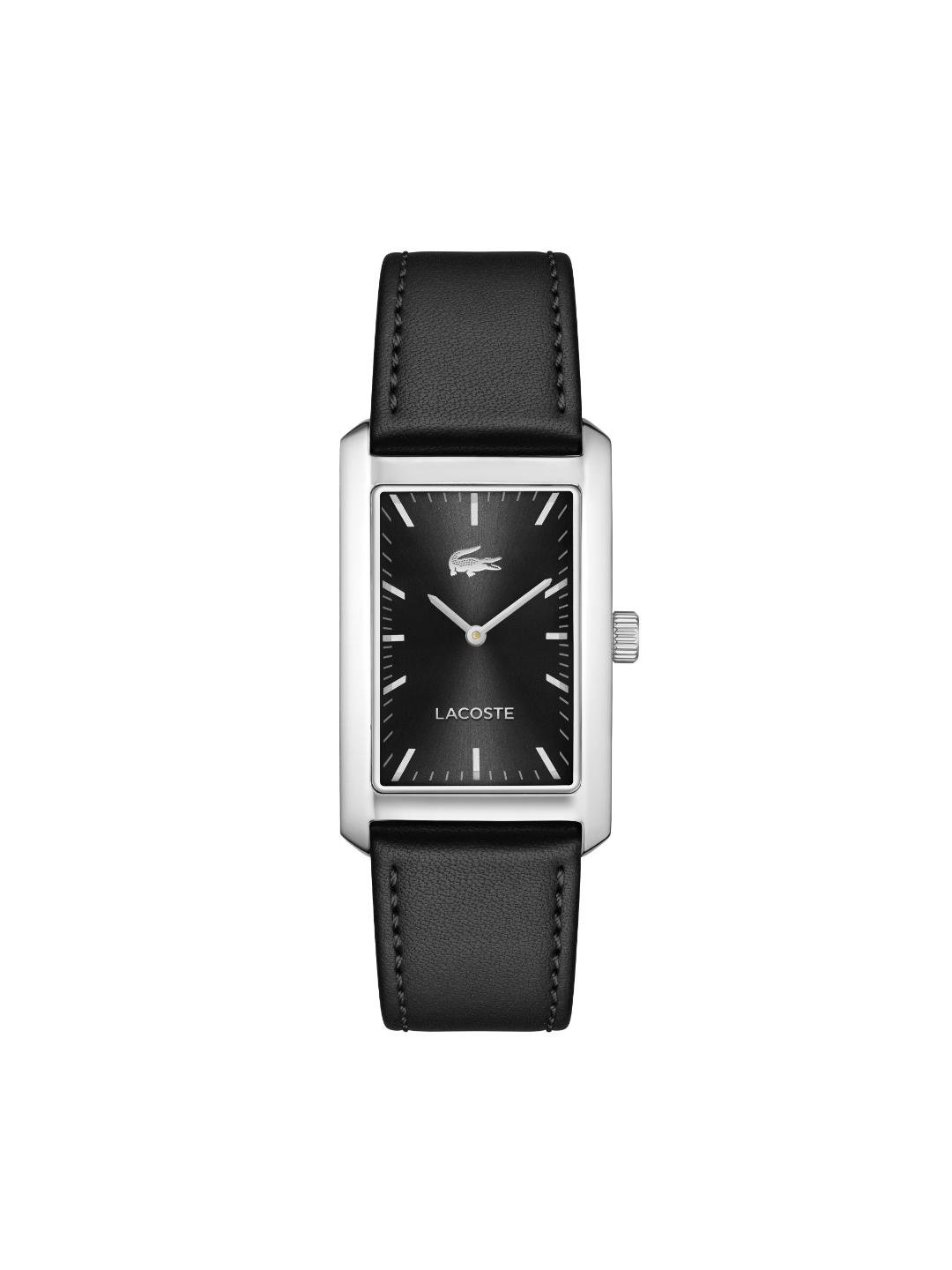 Lacoste Santiago Qtz Basic Black Rectangle Dial Men's Watch - 2011526