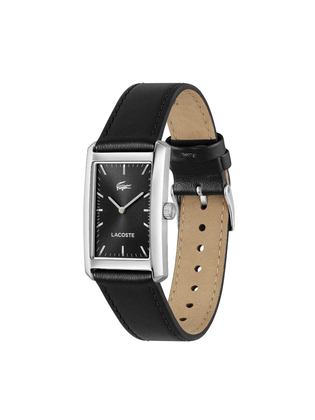Lacoste Santiago Qtz Basic Black Rectangle Dial Men's Watch - 2011526