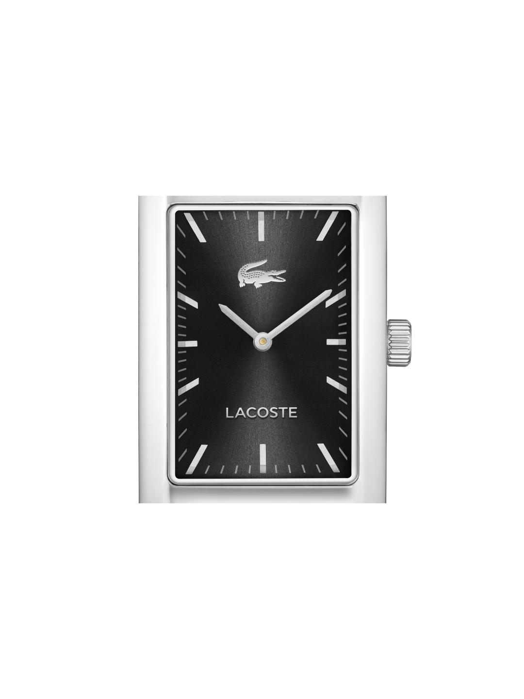 Lacoste Santiago Qtz Basic Black Rectangle Dial Men's Watch - 2011526